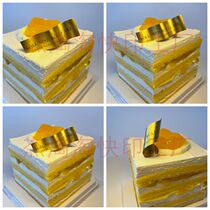 Bending cake card custom logo dessert mousse plug-in label West point decoration card bronzing card custom