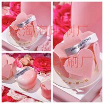 Custom curved card insert card silver logo card custom birthday cake decoration insert card curved LOGO card gold