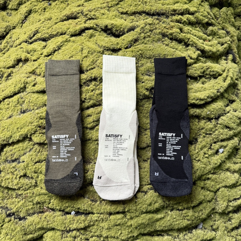 Satisfyrunning Functional Breathable Sports Running Mountaineering Cross-Country Functional Merino Mid-Length Socks for Men Satisfyrunning Functional Breathable Sports Running Mountaineering Cross-Country Functional Merino Mid-Length Socks for Men