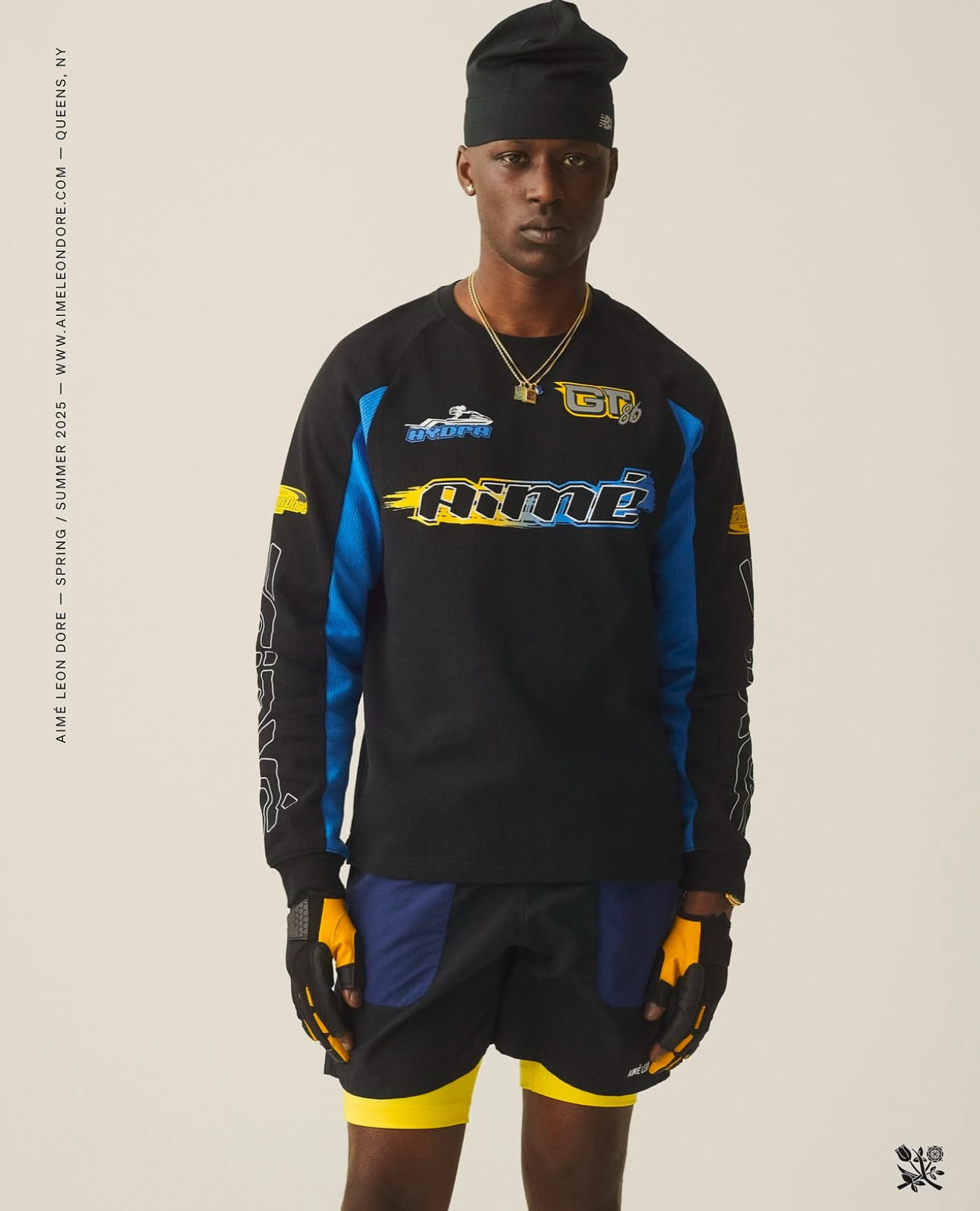 トップス Aime Leon Dore Mesh Moto Long Sleeve Tee Aime Leon Dore