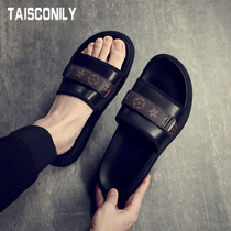 Real Leather Outdoor Cool drag men Drag Sandals Outside to wear casual 2021 New outdoor Vietnamese slippers mens summer