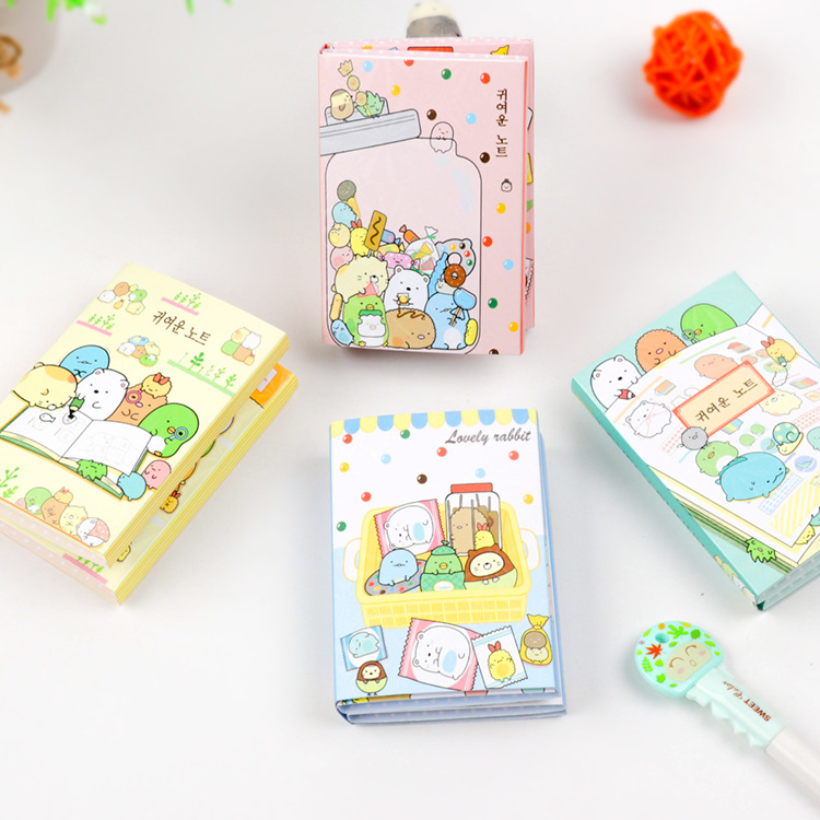 Korean creative students stationery cute cartoon notebook stick stick note paste to convenience sticker sticker NN subsidy message posted