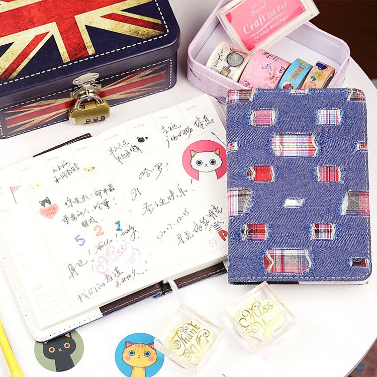 Korean Creative Schedule This Gift Cowboy Ledger Notebook StationersPlan for the Diary