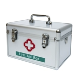 Jinlongxing B016-1 Алюминиевый сплав 12-дюймовый ящик для медицины Многослойный амбулаторный ящик для домашней трубы.