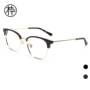 枠 木 九十 quầy chính hãng fm1720077 nửa khung swen nam và nữ cổ kính trắng gọng kính kính dolce & gabbana