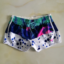 Womens shorts quick-drying casual swimming trunks loose size holiday hot pants summer hot spring Bali tide