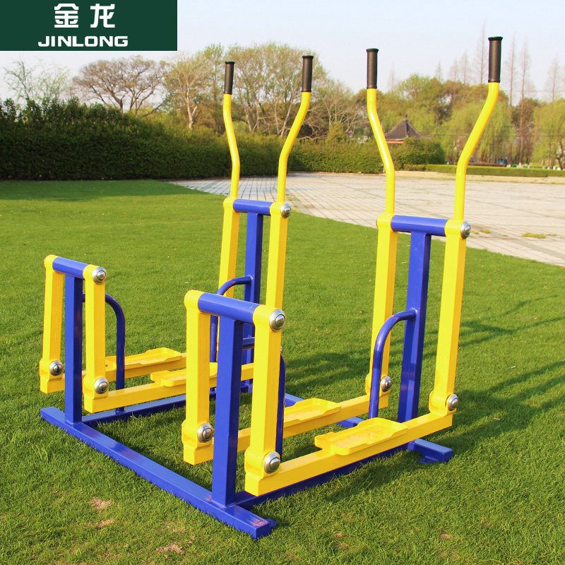 Jinlong direct outdoor fitness equipment Outdoor path two-in-one flat walking machine double walking machine Park sports equipment