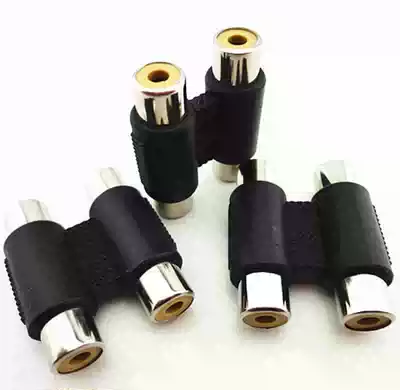 Factory supply AV straight head two to two adapter Lotus mother v Lotus straight tube RCA pair joint