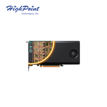 Rocket SSD7103 NVMe PCIe 3 0 x16 array card (can insert 4 pieces M 2 SSD)