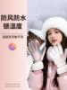 Women's Winter Ski Gloves, Touchscreen Compatible, Windproof, Cold-Resistant, Waterproof, Fleece-Lined, Thickened Cotton, Outdoor Cycling, Electric Bike, Men's