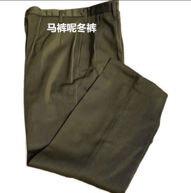 Stock Old stock 87 Horse pants Gross Material Winter Pants Thickened Military Yellow Horse Pants Pants Mid Aged Loose Hood Pants Military Fans