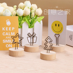 Zakka 카드 작은 클립 사진 클립 카운터 광고 소규모 전시장 랙 클립 사진 사진 나무 클립 나무 클립