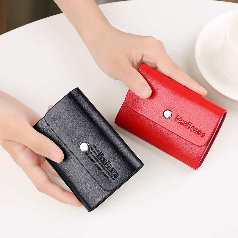 Anti-degaussing small card bag female type multi-clamping sleeve ultra-thin man large capacity bank name sheet clip card bag