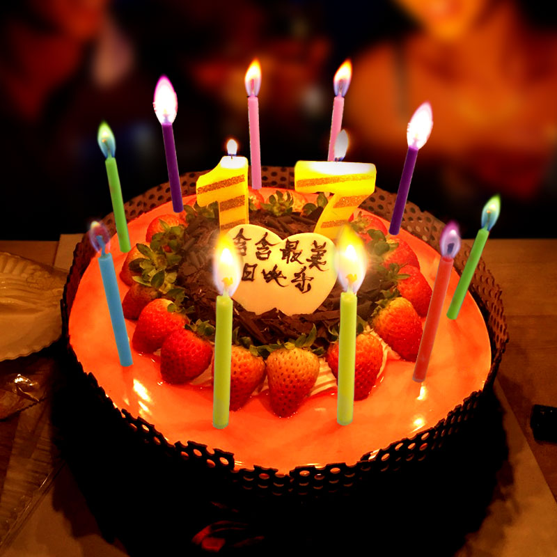 Children's Party Decoration Baby Birthday Cake Candles Creative Digital Candles Romantic Colorful Candles