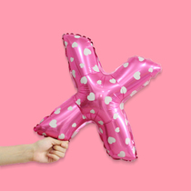 Birthday letters blue pink WX balloon wedding wedding supplies holiday decoration decoration children aluminum Film Aluminum foil package