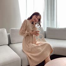 Pregnant women spring and autumn 2021 New bottoming sweater fashion pregnant women dress tide mother sweater Net Red