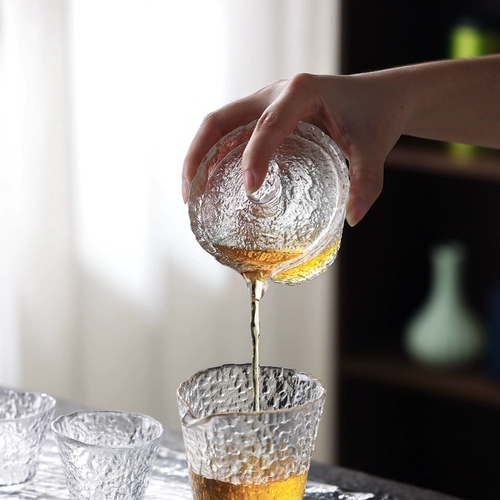 Стеклянная большая чайная чашка, чай, чайный сервиз, хваталка, комплект, защита от ожогов