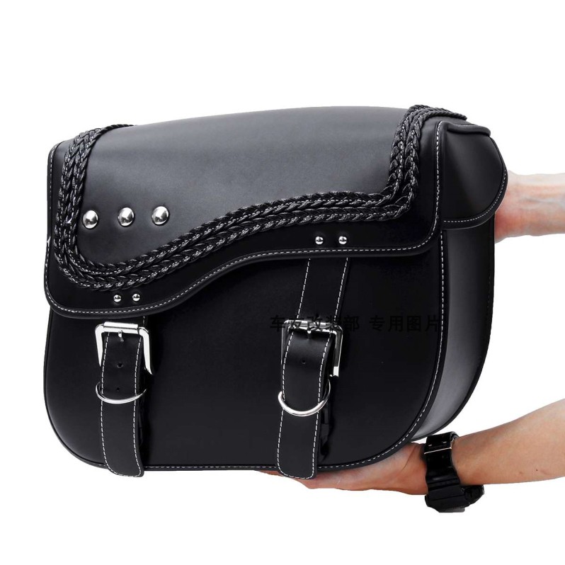Retro Motorcycle Universal Retrofit Force Sail V16 Running Daronggia V Passer-side Bag Hanging Bag Side Box Side Box Saddle Bag-Taobao