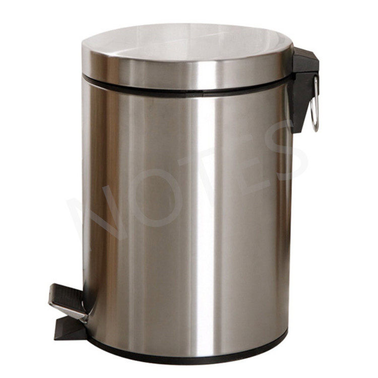 Stainless steel trash can European-style home living room bedroom kitchen bathroom large deodorant pedal with cover