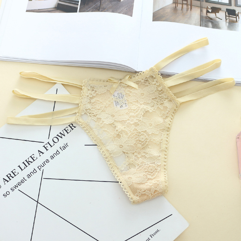 Quần lót nữ Sexy Thong Ren nhiều vòng Kích thước lớn Chất béo nóng Eo thấp thoải mái Quần T quan sip dui nam