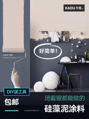 Card water-based diatom mud coating Environmental protection indoor color wall paint Diatom milk household latex paint paint wallpaper