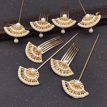 Retro Joker Song Ming accessories antique Hanfu small hair comb ancient costume simple hair accessories ancient costume pearl comb