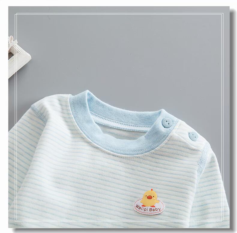 Baby Qiuyi Qiuku Set Đồ lót không xương Nam và nữ Baby Baby Eo cao Bảo vệ Bụng Bộ đồ lót Mở Đồ lót shop bán quần áo trẻ em
