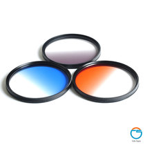Green leaf Red Blue yellow green blue purple gray gradient sundown mirror Sky Mirror SLR camera lens round filter