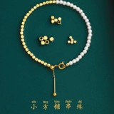 Браслет из жемчуга, импортные бусины, аксессуары, 14 карат, США