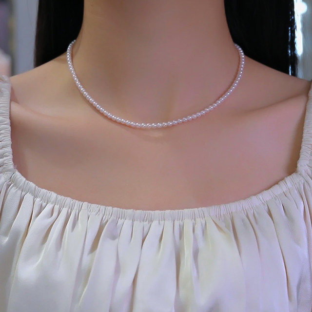 Pearl diy material necklace buckle accessories 18K gold string for wear millet beads special necklace