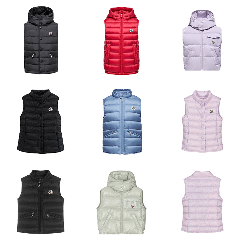 In-Stock Moncler Children's Clothing 26 Spring/Summer Girls' down Vest Children's Vest Warm Jacket Moncler
