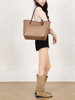 [Domestic Stock] Coach/Coach Large-Capacity Tote Bag Classic Monogram Women's Bag Light Luxury Shoulder Handbag