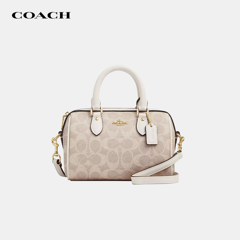 [Authenticity Guaranteed] Coach/Coach Women's Boston Bag Rowan New Style Handheld Shoulder Crossbody Bag
