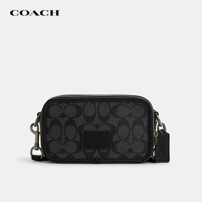 [Authenticity Guaranteed] Coach/Coach Men's Small Square Bag Wyatt Camera Bag Commuter Shoulder Crossbody Bag
