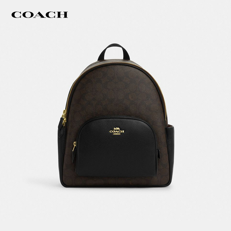 [Authenticity Guaranteed] Coach/Coach Women's Court Backpack Large Capacity Travel Backpack Women's Bag