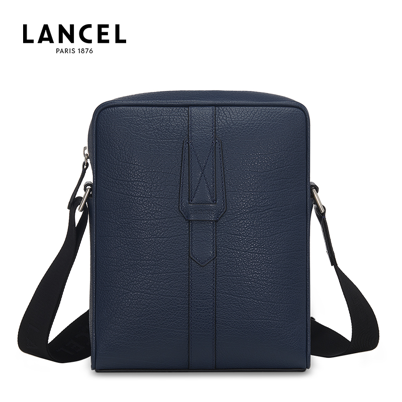 Lancel Lanzi OSCAR Dòng Một Shoulder Bag nam Slash Bag Business Casual Da Briefcase A08708