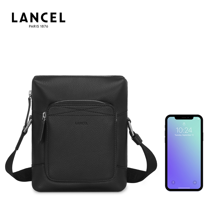 Kinh doanh Giải trí vai Lancel Lanzi GRAPHIC Dòng nam dốc Da Briefcase A08414