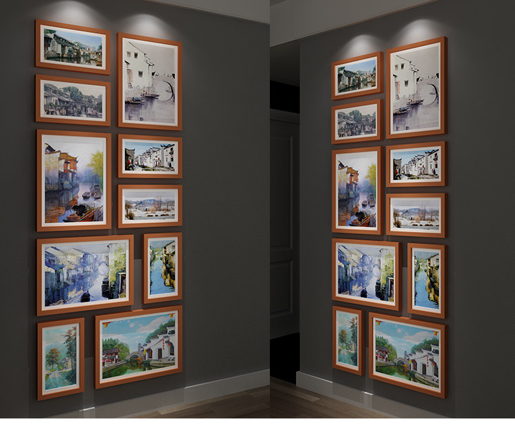 Фоторамка, современная и минималистичная настенная фотография из натурального дерева 