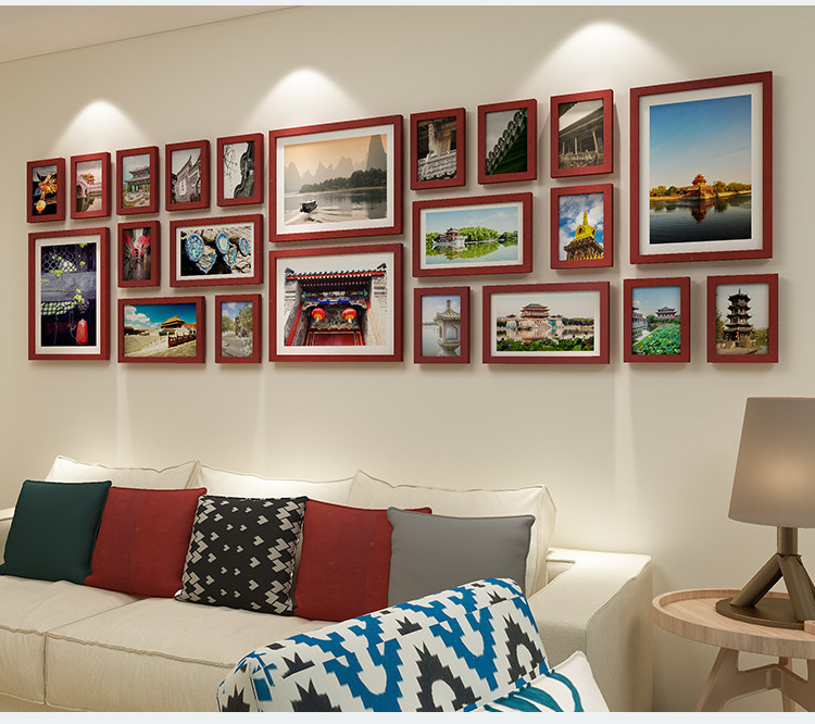 Нордический негабаритный фото стена клип декоративный подвеска гостиная никаких следов гвоздь фоторамка творческий стена стена сочетание фото стена 