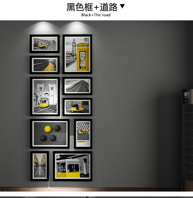 Фоторамка, современная и минималистичная настенная фотография из натурального дерева 