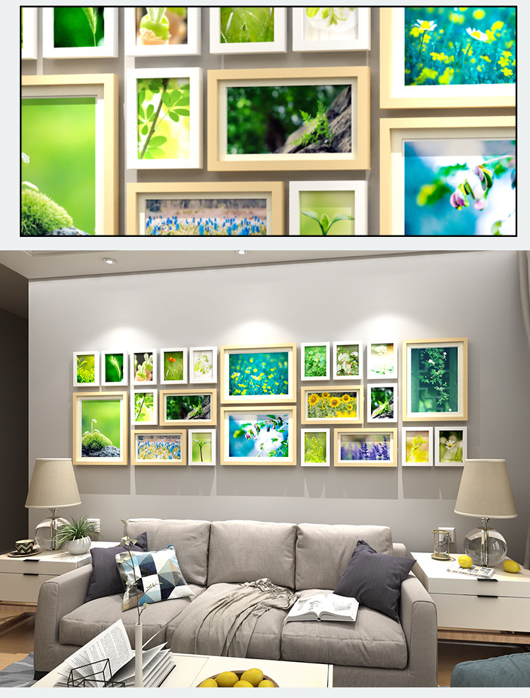 Нордический негабаритный фото стена клип декоративный подвеска гостиная никаких следов гвоздь фоторамка творческий стена стена сочетание фото стена 