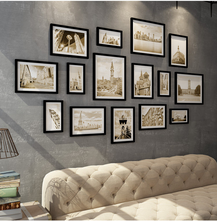 Импорт дерево простой континентальный фото стена творческий случайный фото стена гостиная магазин фото стена 