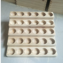 Essential oil display rack solid wood 5-layer glass bottle packaging display wooden rack 30m storage rack new product special offer