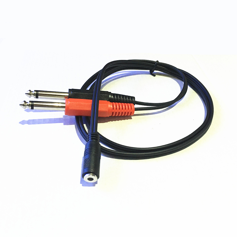 Aiken sound card linear output transfer wiring double 6 5 revolution 3 5 mother sound card speaker output hole turn 3 5 mother