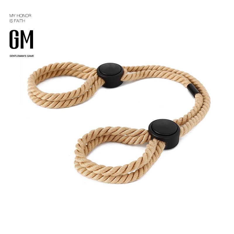 初心者向けのシンプルで使いやすい綿ロープ手錠、多機能コスプレ小道具、手足拘束具