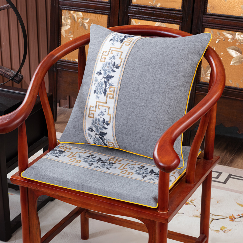 New Chinese style mahogany sofa pillowcase living room pillow waist cushion bedside cushion large waist pillow with core back cushion