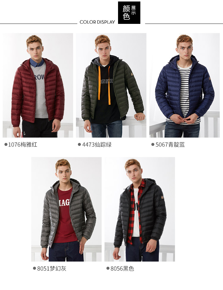Blouson homme BOSIDENG    en Nylon - Ref 3123055 Image 15