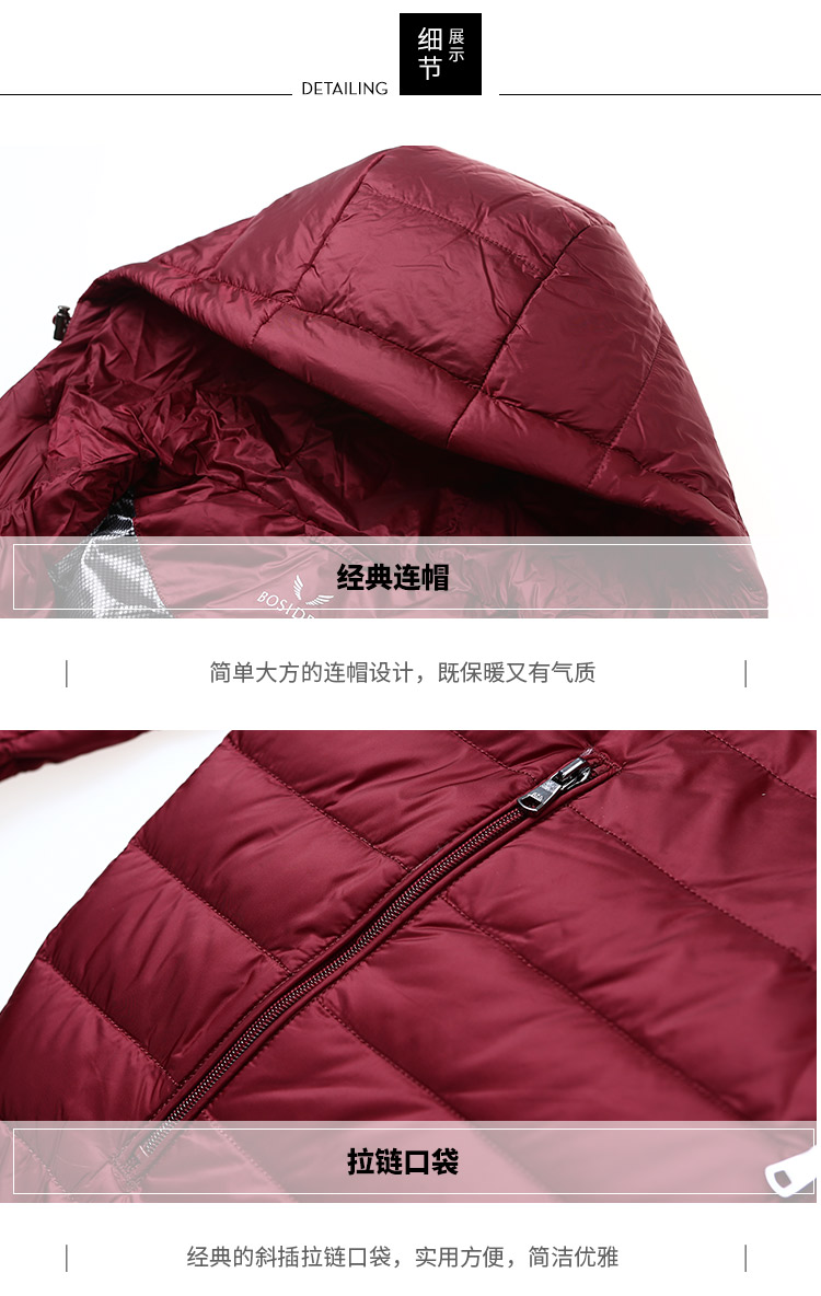 Blouson homme BOSIDENG    en Nylon - Ref 3123055 Image 29