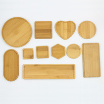 Fleshy flowerpot tray leak-proof water tray wooden tray bamboo tray basin cushion coaster round rectangular square
