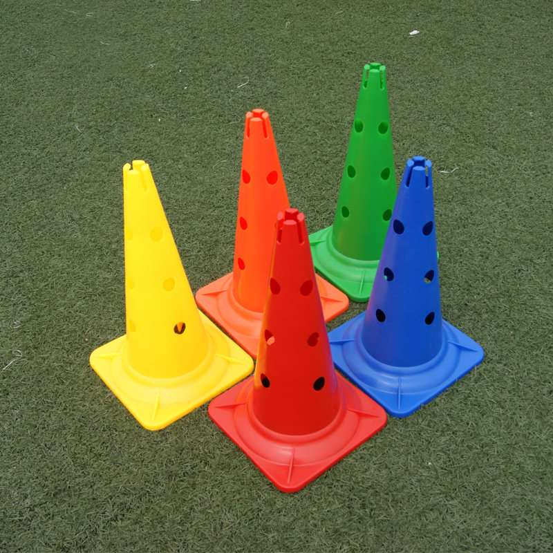 52 cm Thickened Square Bottom Thickened Marker Barrel Cross Bar Shelf Football Basketball Trainer Material Kindergarten Combined Cross Bar